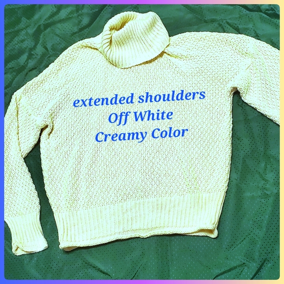 Turtle Neck Sweater Extended Shoulders by Altar'd State - Picture 4 of 5